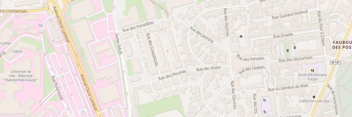 Plan du 103 Rue des Adonides à Lille
