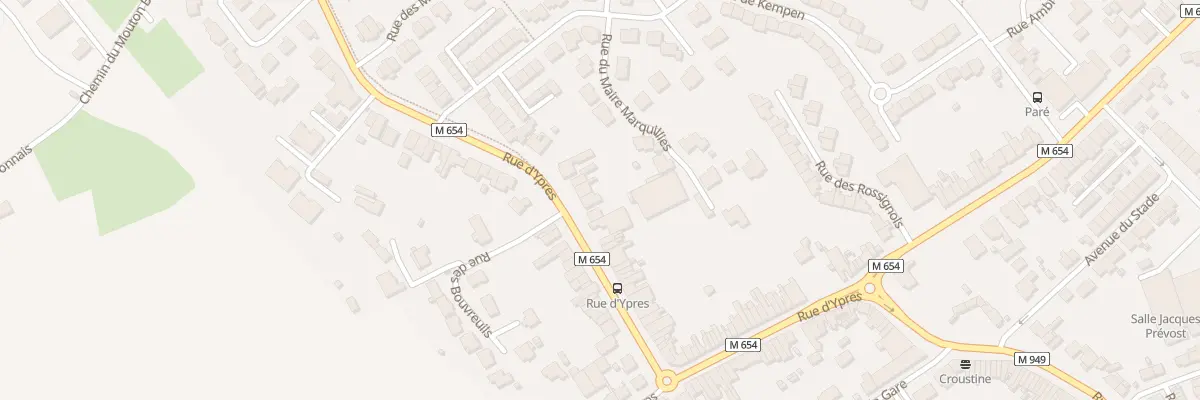 Plan du 1290 Rue d’Ypres à Wambrechies
