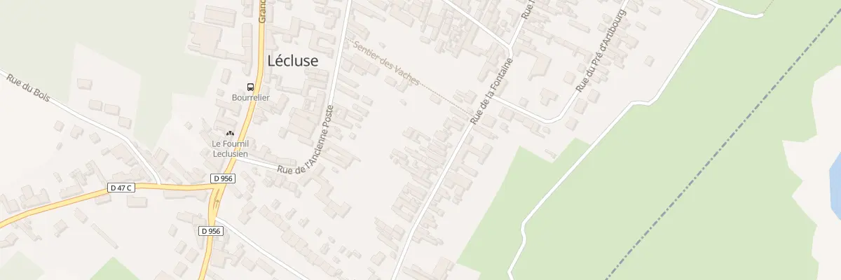 Plan du 24 Rue de la Fontaine à Lécluse