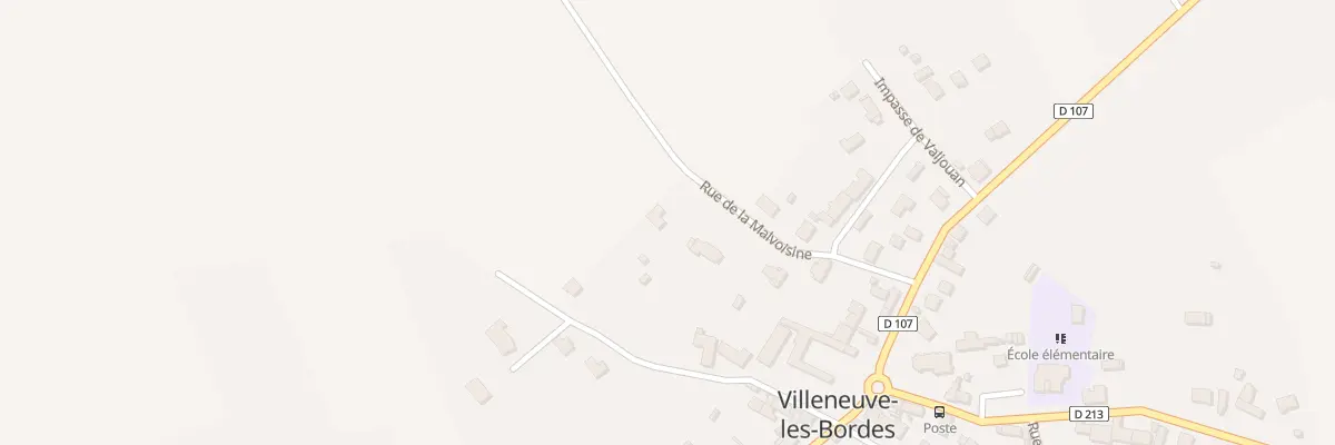 Plan du 5 Rue de la Malvoisine à Villeneuve-les-Bordes