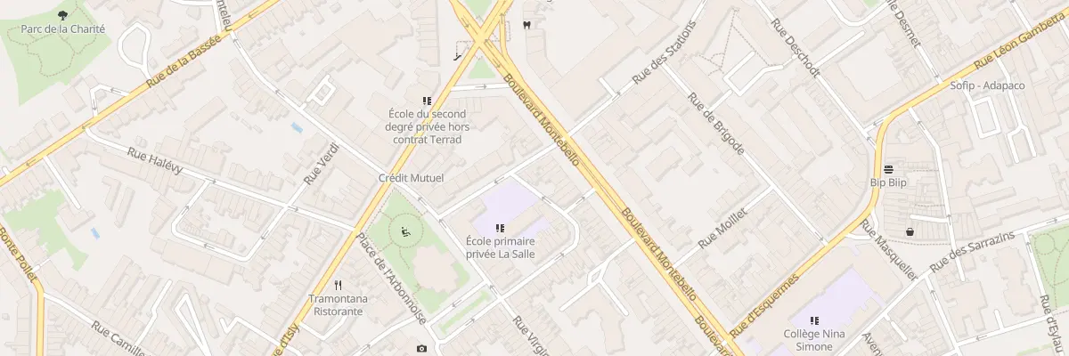 Plan du 183 Rue des Stations à Lille