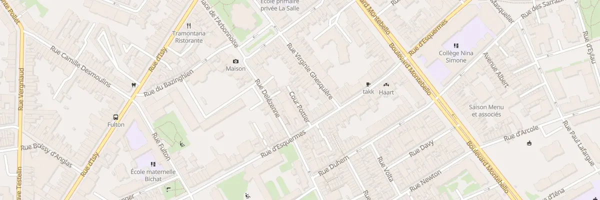 Plan du 22 Clos Pottier Rue Esquermes à Lille