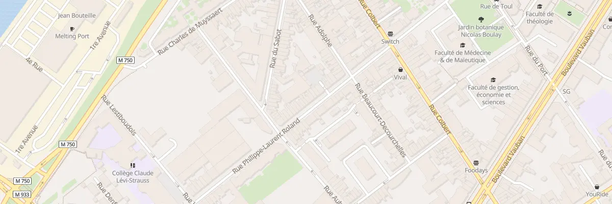 Plan du 38 Rue Roland à Lille