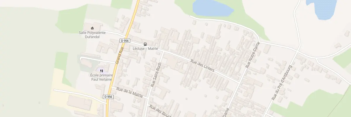 Plan du 6 Rue des Liniers à Lécluse