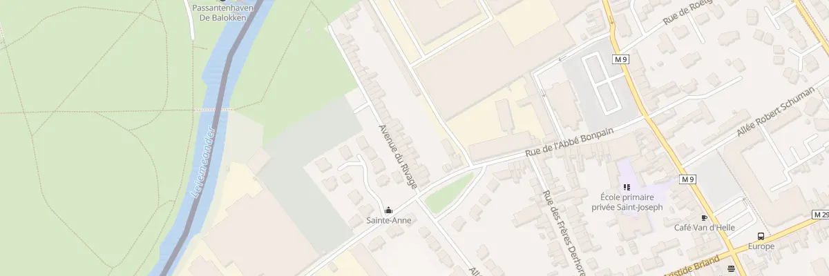 Plan du 16 Av du Rivage à Wervicq-Sud