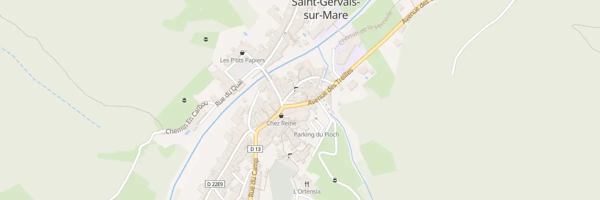 Plan du 1 Av des Treilles à Saint-Gervais-sur-Mare