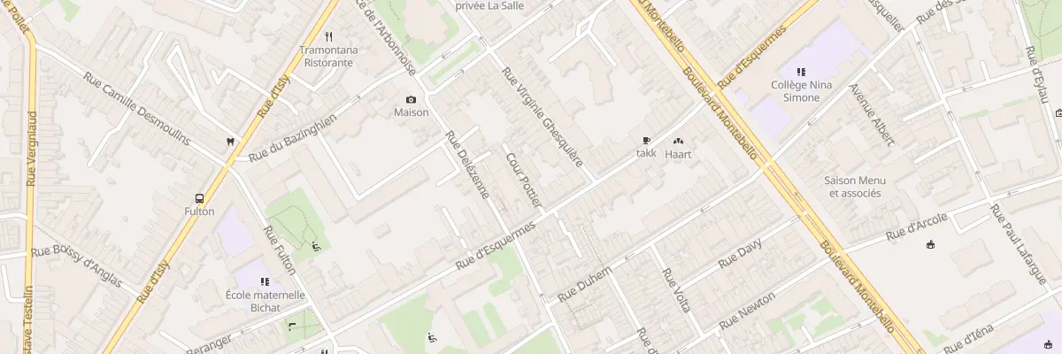 Plan du 24 Clos Pottier Rue Esquermes à Lille