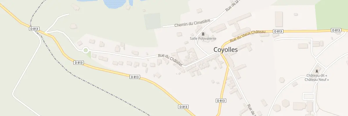 Plan du 10 Rue du Chatelet à Coyolles
