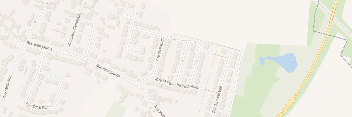 Plan du 7 Rue Marguerite Yourcenar à Évin-Malmaison