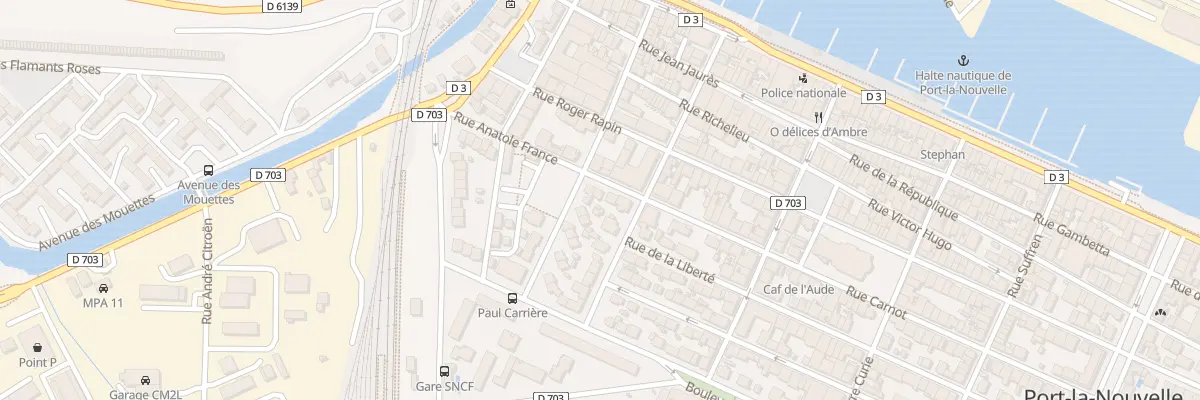 Plan du 142 Rue Anatole France à Port-la-Nouvelle