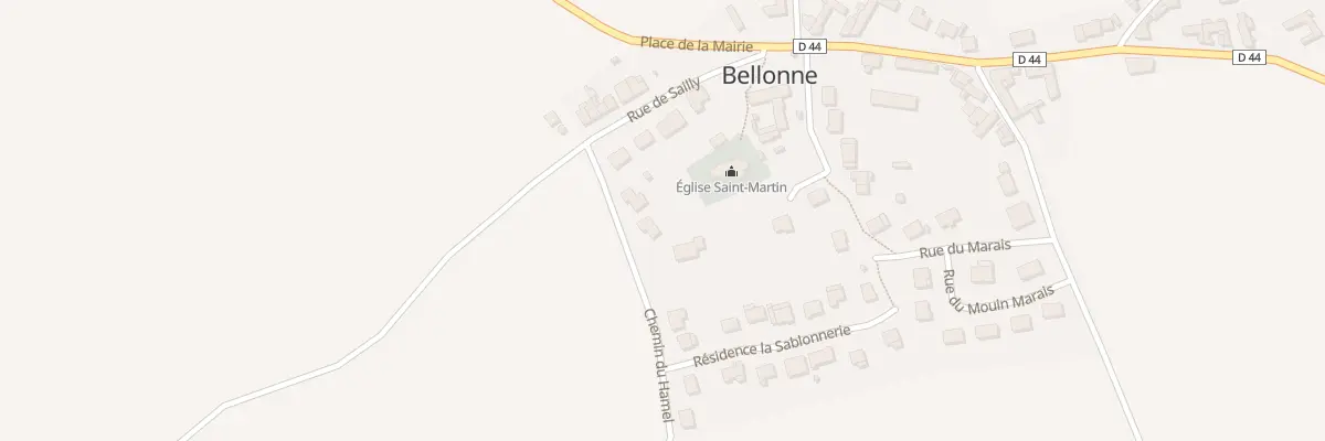 Plan du 3 Che du Hamel à Bellonne