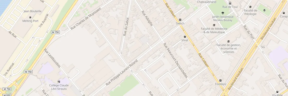 Plan du 32B Rue Roland à Lille