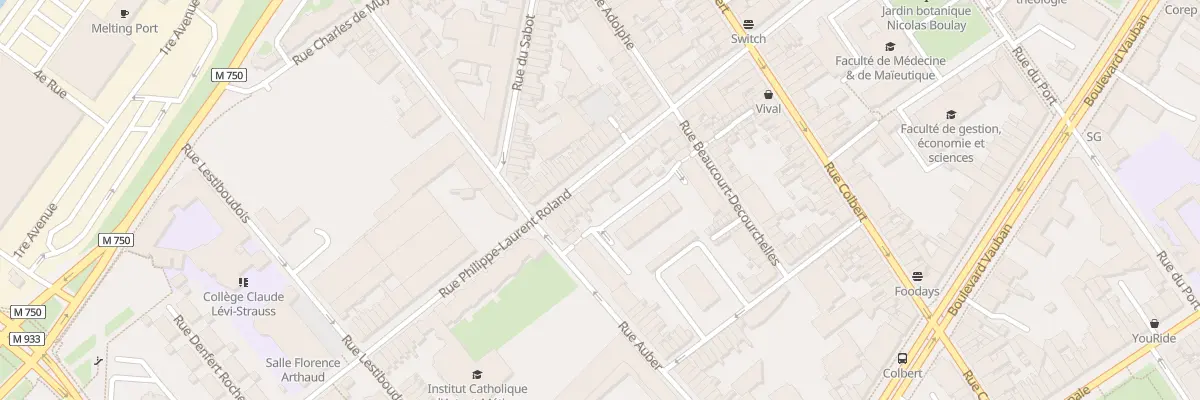 Plan du 39 Rue Roland à Lille
