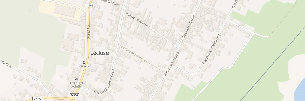 Plan du 19 Rue des Bouchers à Lécluse