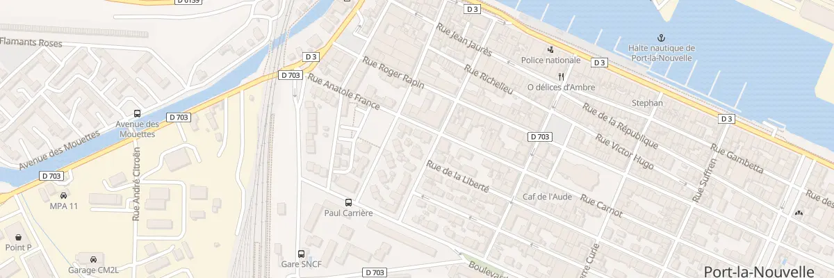 Plan du 152 Rue Anatole France à Port-la-Nouvelle