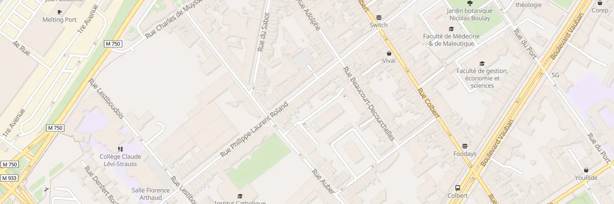 Plan du 37 Rue Roland à Lille