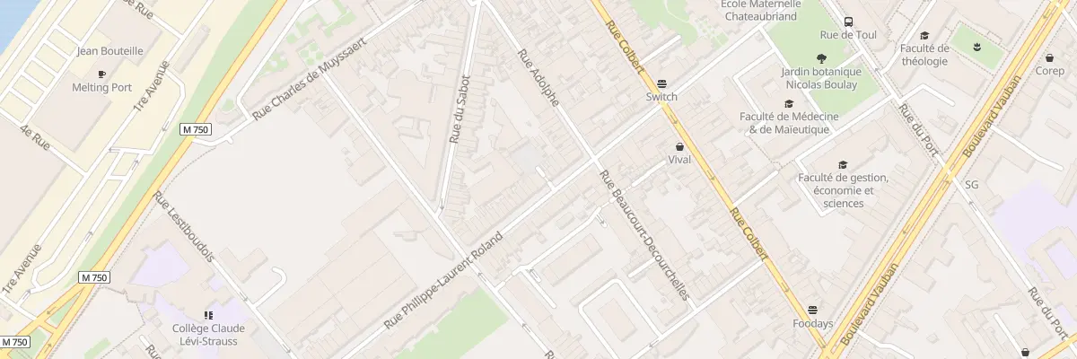 Plan du 26 Rue Roland à Lille
