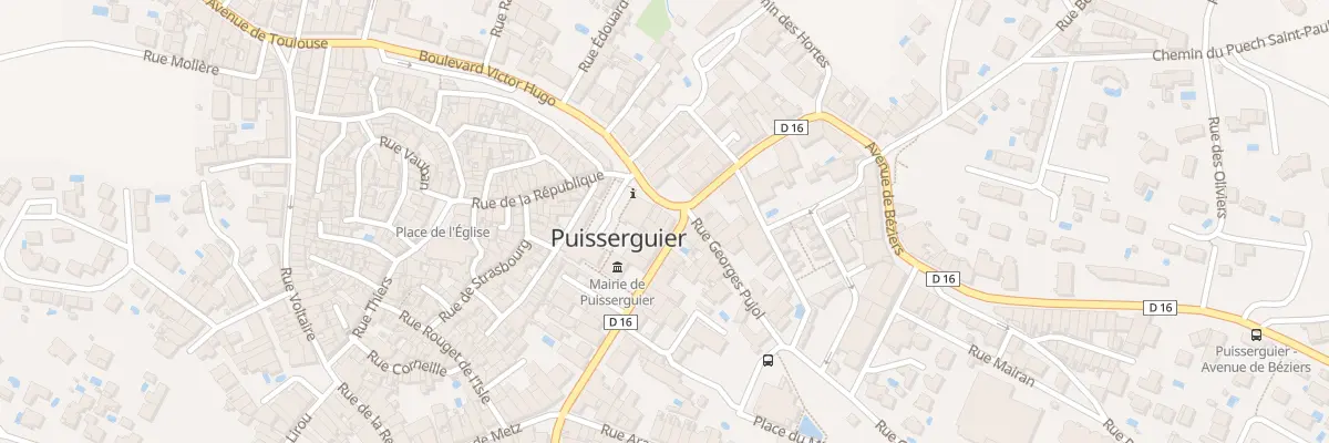 Plan du 1 Pl de la Republique à Puisserguier