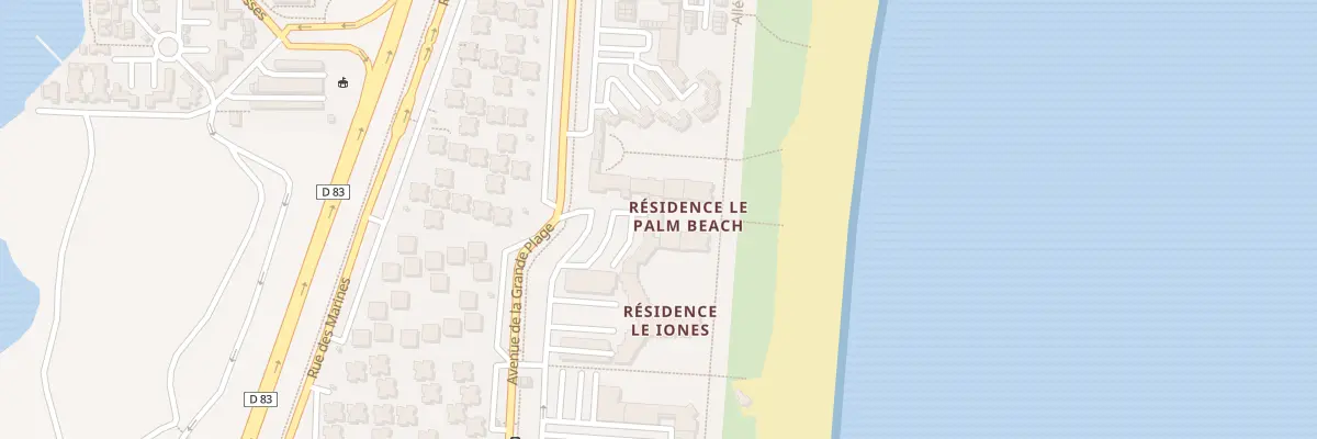 Plan du 9001 Res Palm Beach au Barcarès