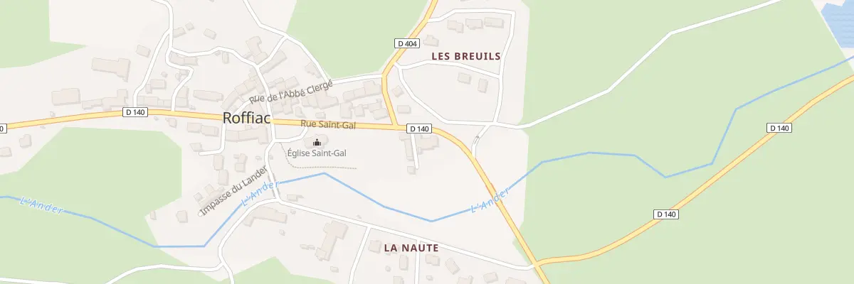 Plan du 1 Rue Saint Gal à Roffiac
