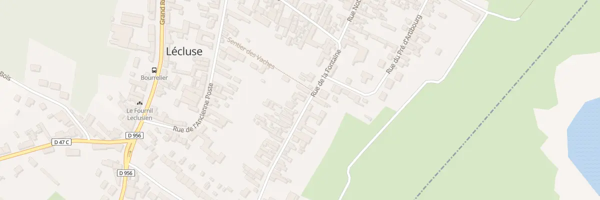 Plan du 16 Rue de la Fontaine à Lécluse