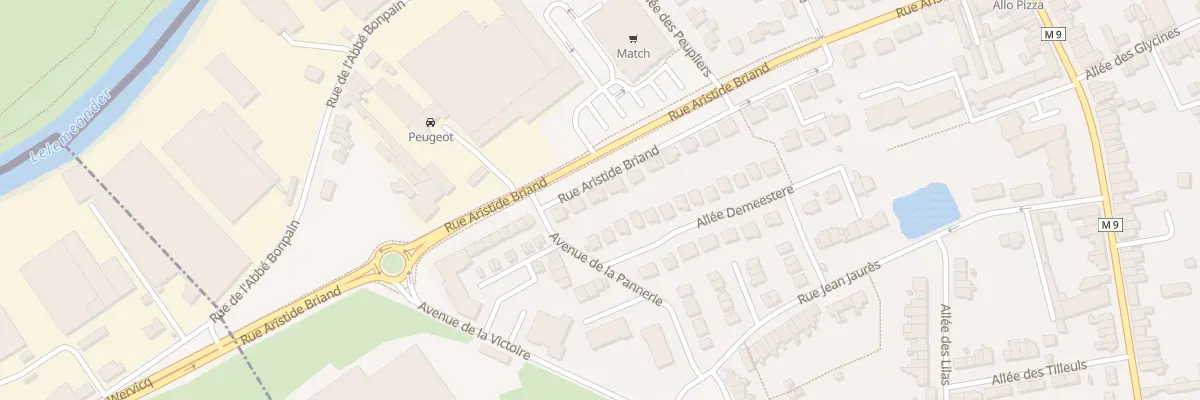 Plan du 39 Rue Aristide Briand à Wervicq-Sud