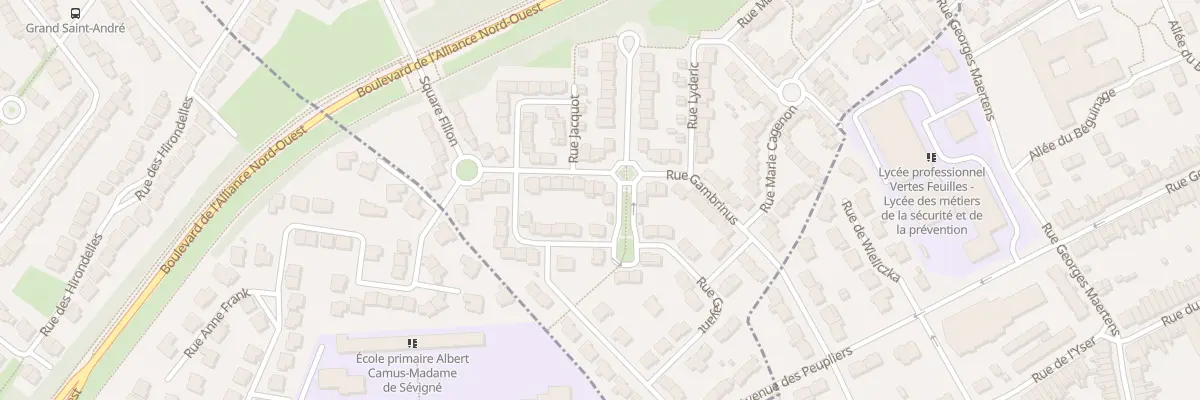 Plan du 25 Rue Gambrinus à Marquette-lez-Lille
