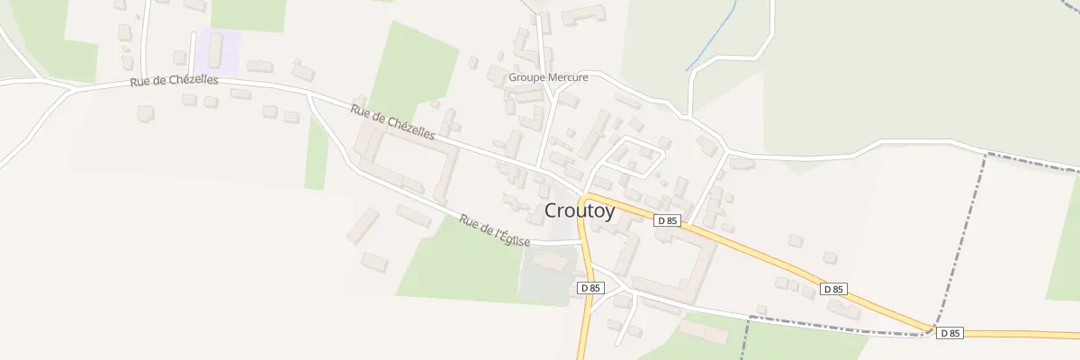 Plan du 1 Rue de Chezelles à Croutoy