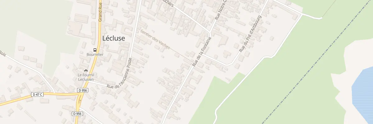 Plan du 14 Rue de la Fontaine à Lécluse
