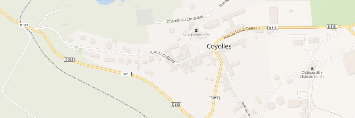 Plan du 8 Rue du Chatelet à Coyolles