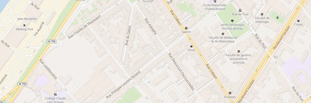 Plan du 18 Rue Roland à Lille