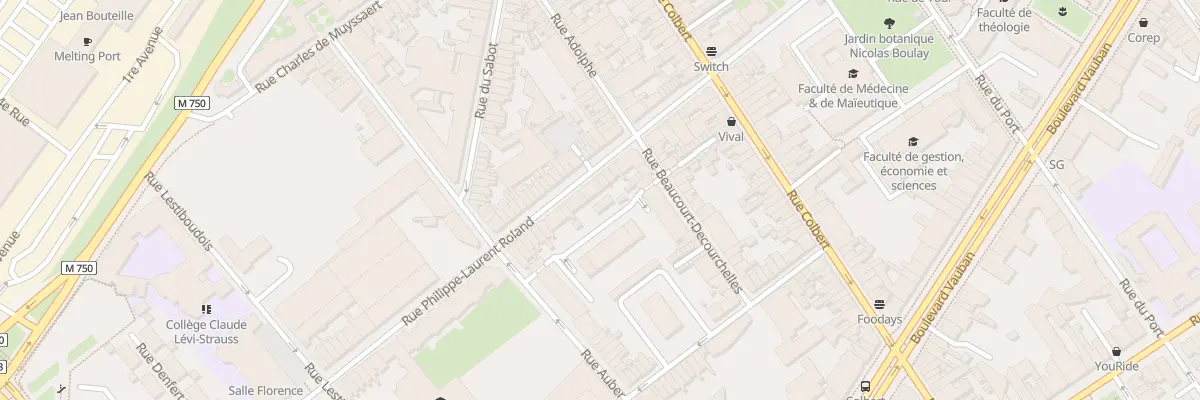 Plan du 29 Rue Roland à Lille