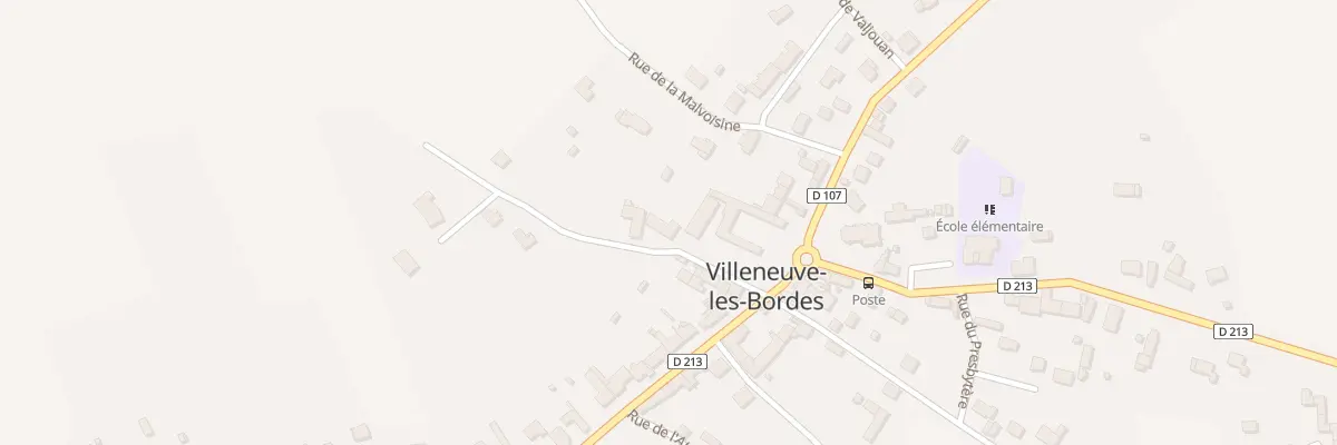 Plan du 2 Rue des Fossés à Villeneuve-les-Bordes