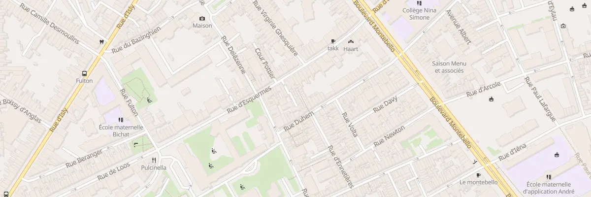 Plan du 3 Crs Becuve Rue d’Esquermes à Lille
