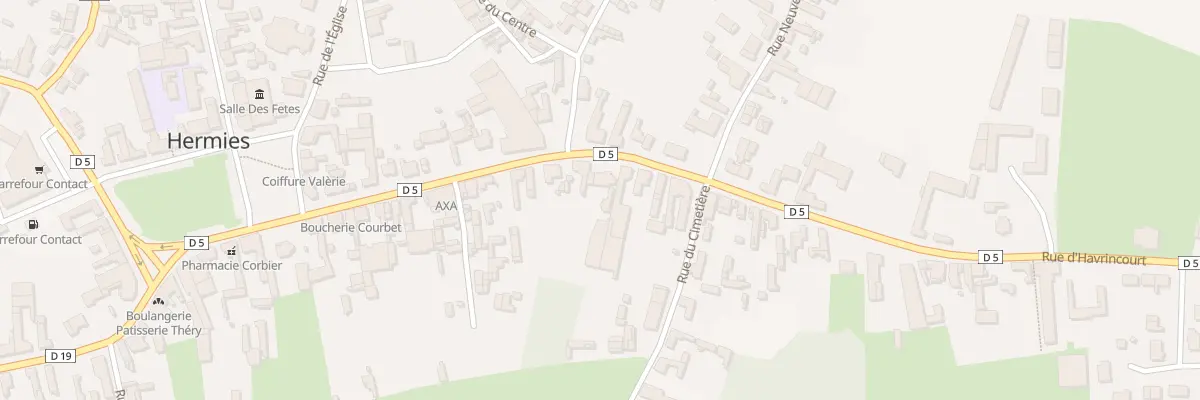 Plan du 60 Rue d’Havrincourt à Hermies