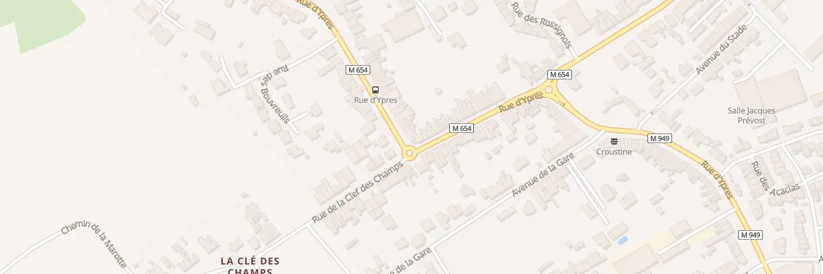 Plan du 1170 Rue d’Ypres à Wambrechies