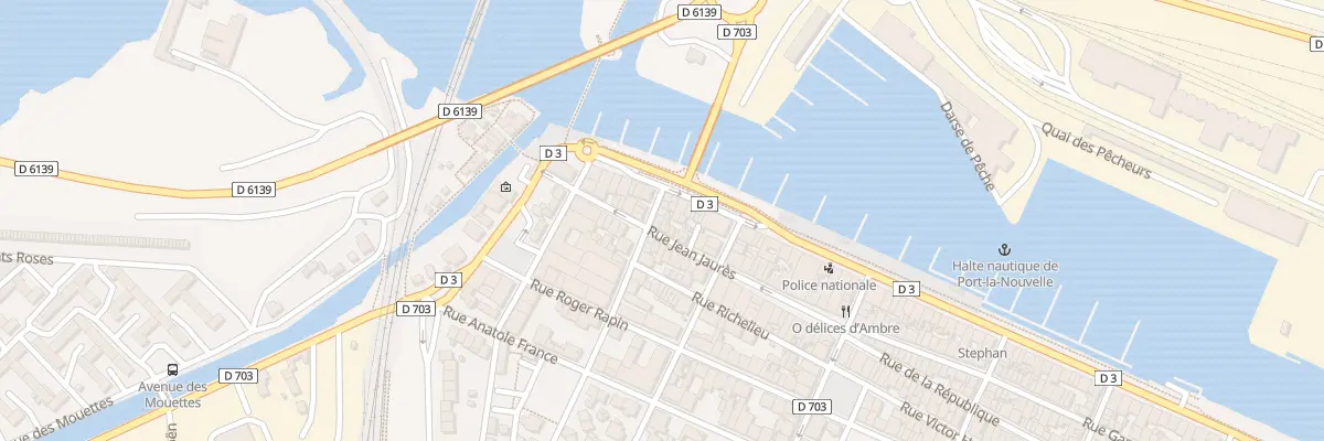 Plan du 23 Rue Arago à Port-la-Nouvelle