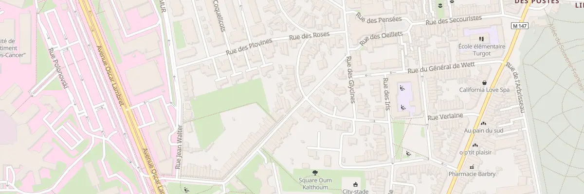 Plan du 4 Rue Sylvère Verhulst à Lille