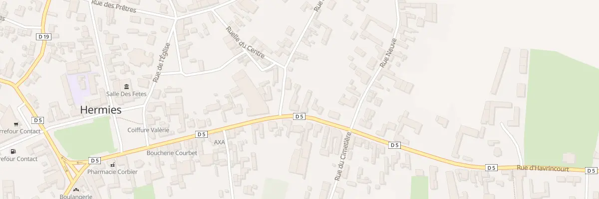 Plan du 21 Rue d’Havrincourt à Hermies