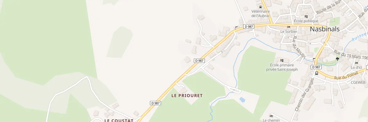 Plan du 36 Rte d’Aubrac à Nasbinals