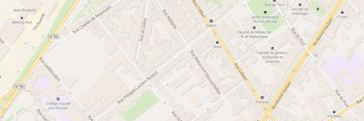 Plan du 25 Rue Roland à Lille