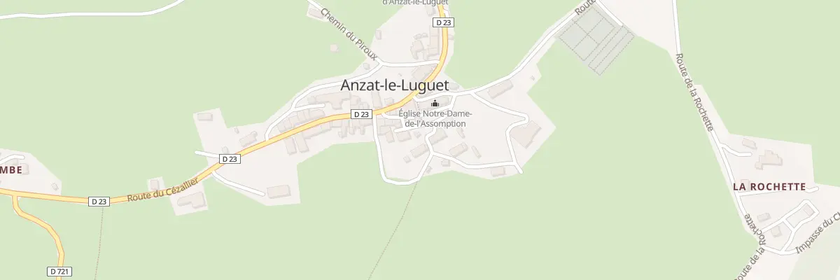 Plan du 5021 Le Bourg à Anzat-le-Luguet