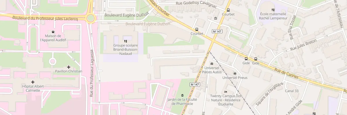 Plan du 240 Rue du Faubourg des Postes à Lille