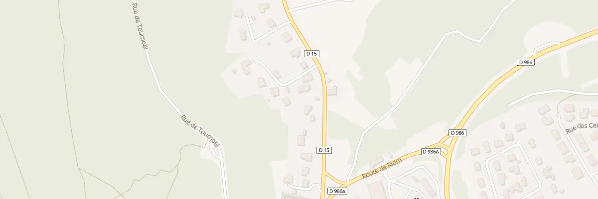 Plan du 13 Rte de Châtel à Volvic
