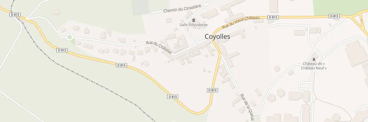 Plan du 7 Rue du Chatelet à Coyolles