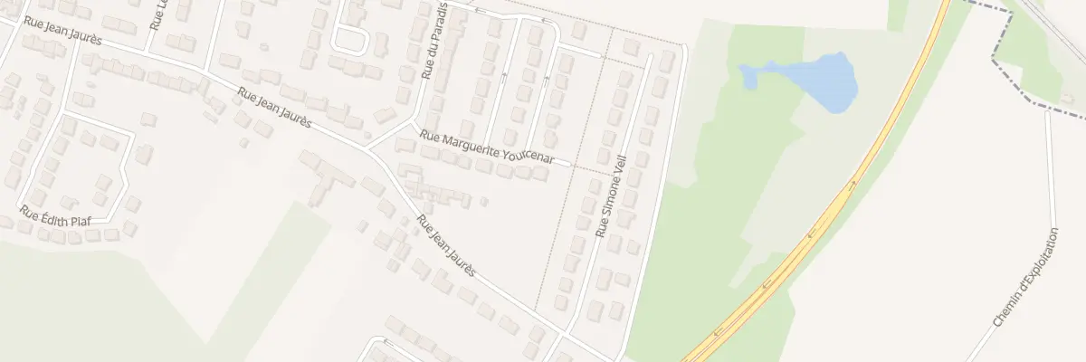 Plan du 12 Rue Marguerite Yourcenar à Évin-Malmaison
