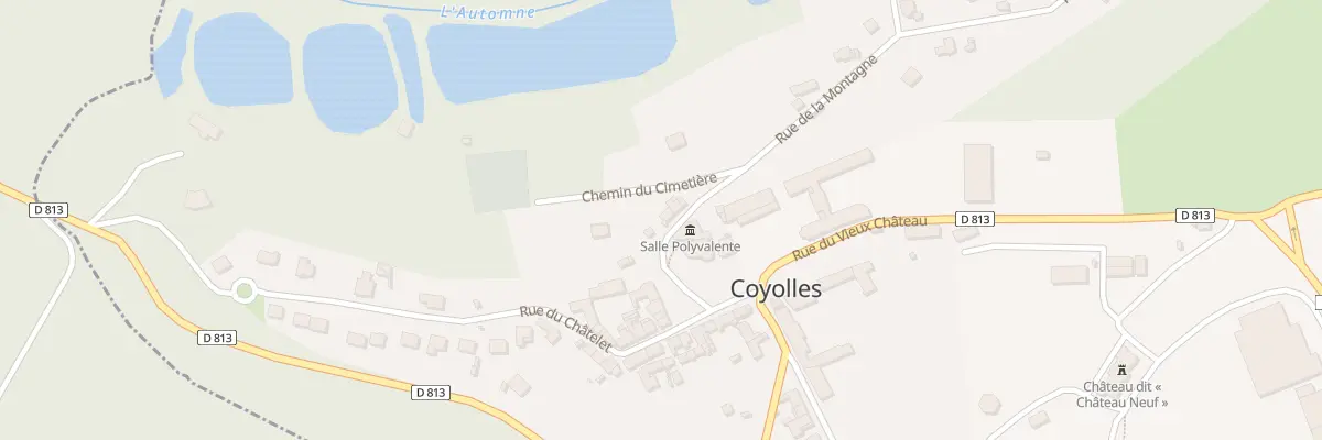 Plan du 1 Rue de la Montagne à Coyolles