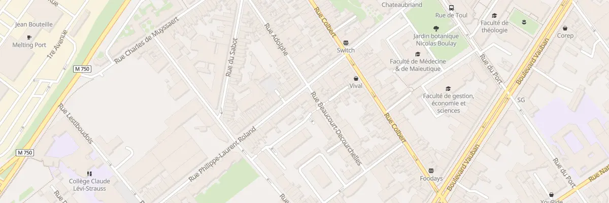 Plan du 21 Rue Roland à Lille