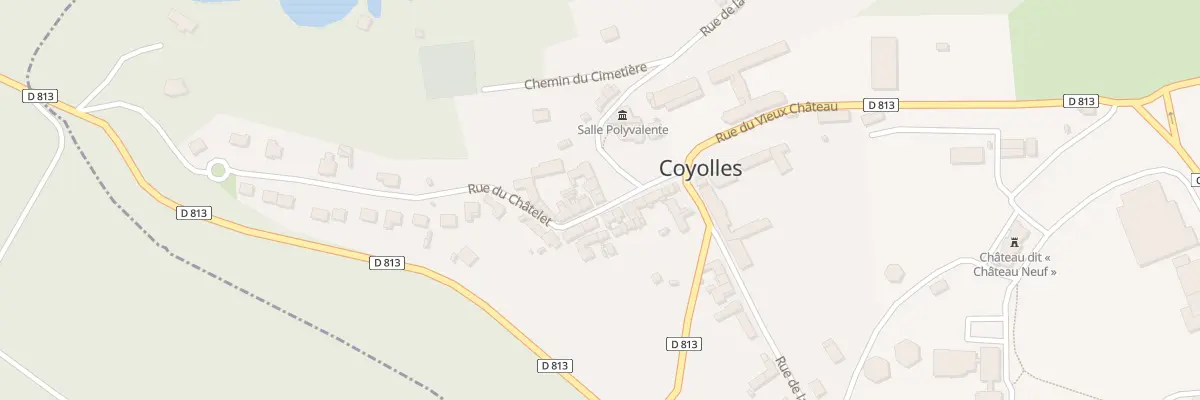 Plan du 2 Rue du Chatelet à Coyolles