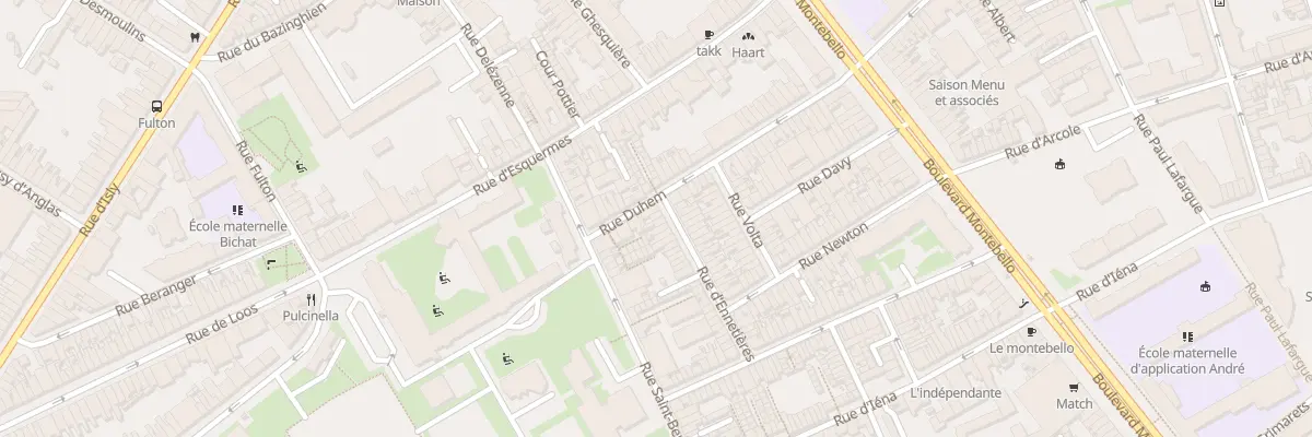 Plan du 2 Rue d’Ennetières à Lille